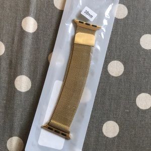 apple watch gold steel mesh watch band 38mm